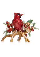 Red Cardinal On Branch Figurine