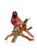 Red Cardinal On Branch Figurine