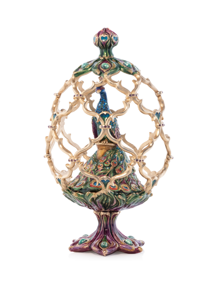 Roman Peacock Egg Objet