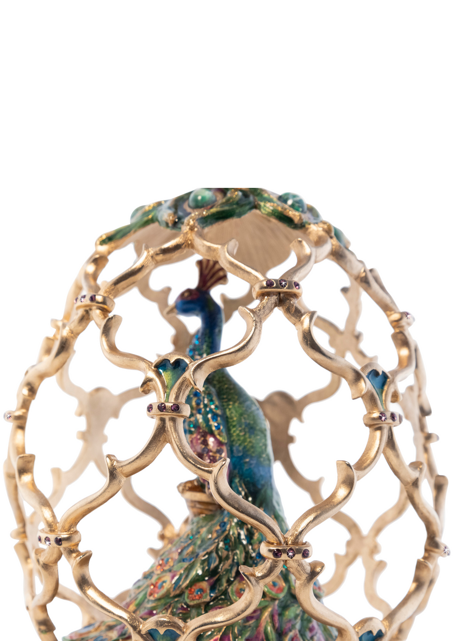 Roman Peacock Egg Objet