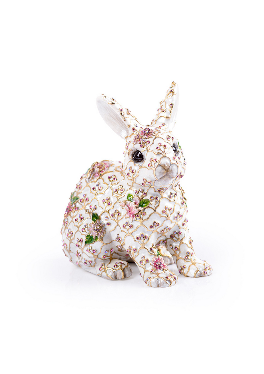 Jing Floral Rabbit Figurine