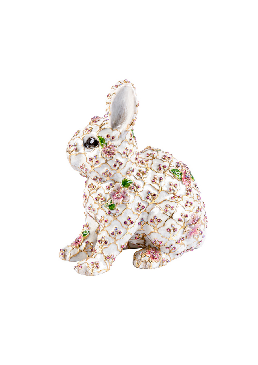 Jing Floral Rabbit Figurine