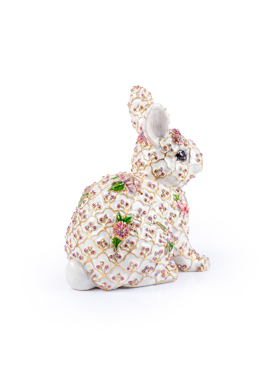 Jing Floral Rabbit Figurine