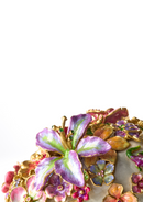 Oliver Skull & Flowers Figurine