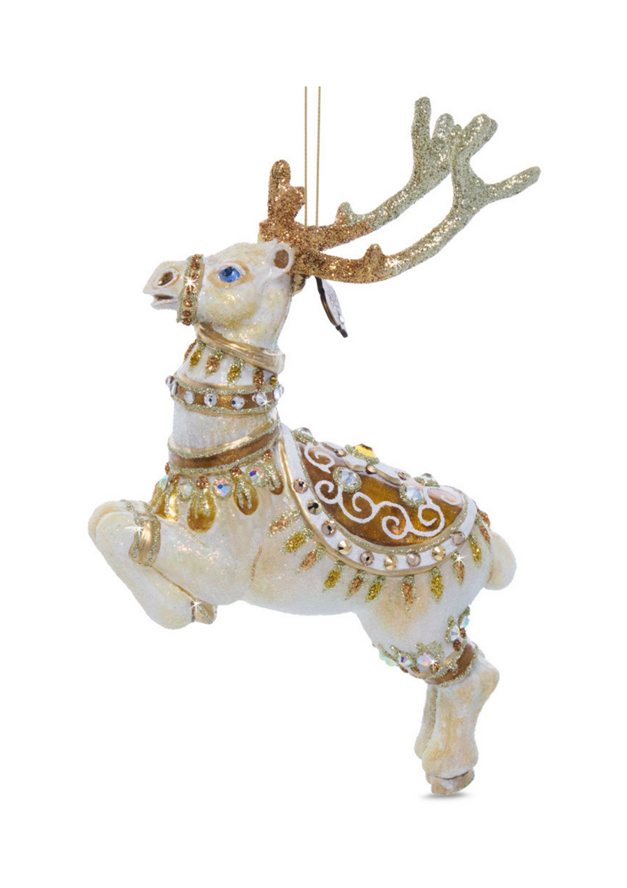 Blitzen Glass Ornament