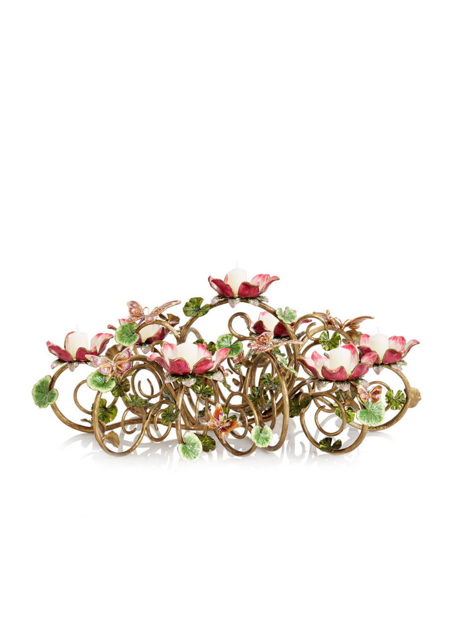 Claudine Floral & Butterfly Candelabra
