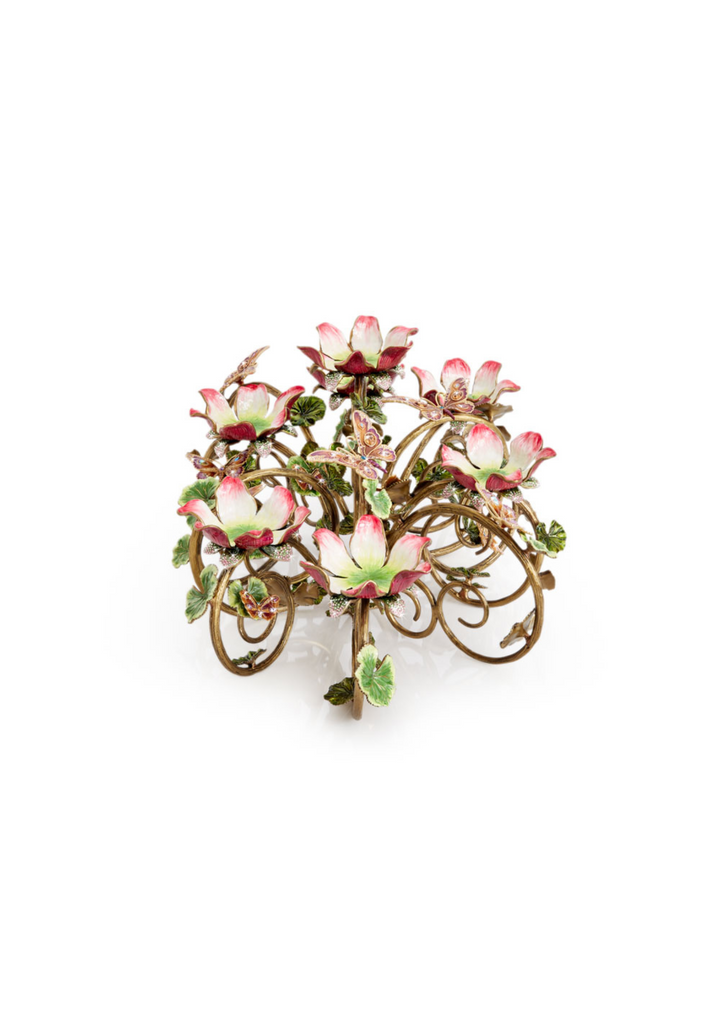 Claudine Floral & Butterfly Candelabra