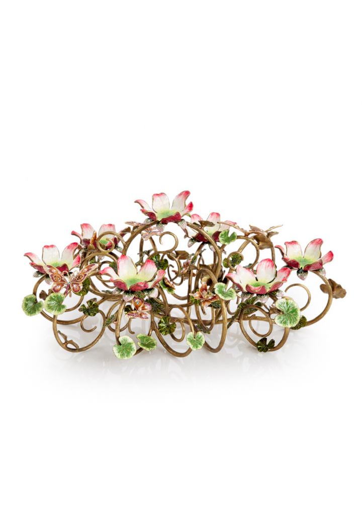 Claudine Floral & Butterfly Candelabra