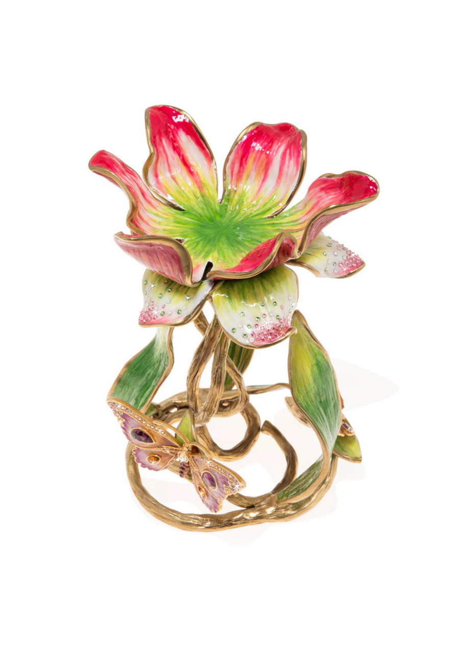 Meredith Floral 9" Pillar Candle Holder