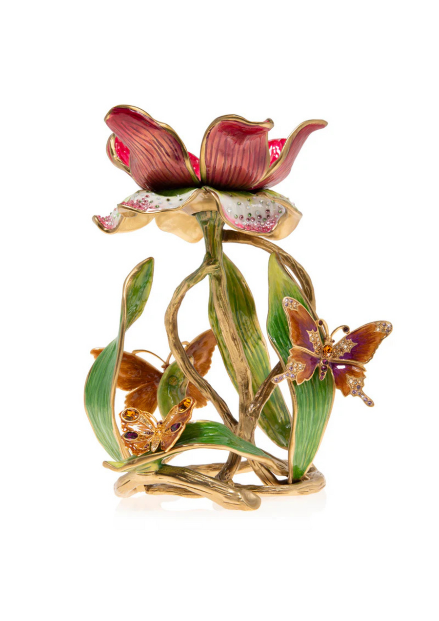 Meredith Floral 9" Pillar Candle Holder