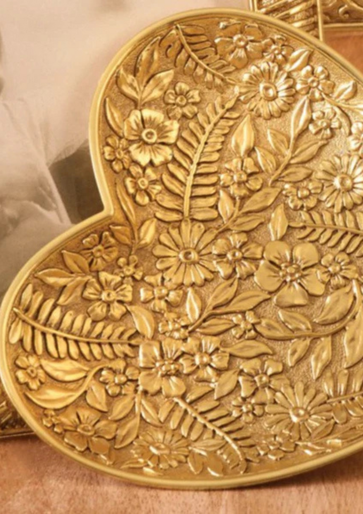 Colleen Floral Heart Trinket Tray