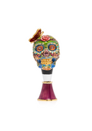 Calavera Skull Wine Stopper And Stand