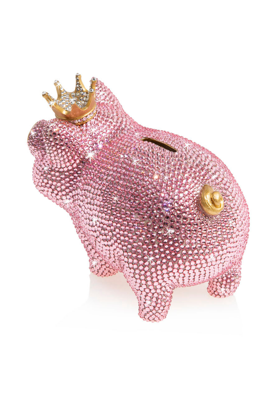 Gatsby Pavé Piggy Bank With Crown
