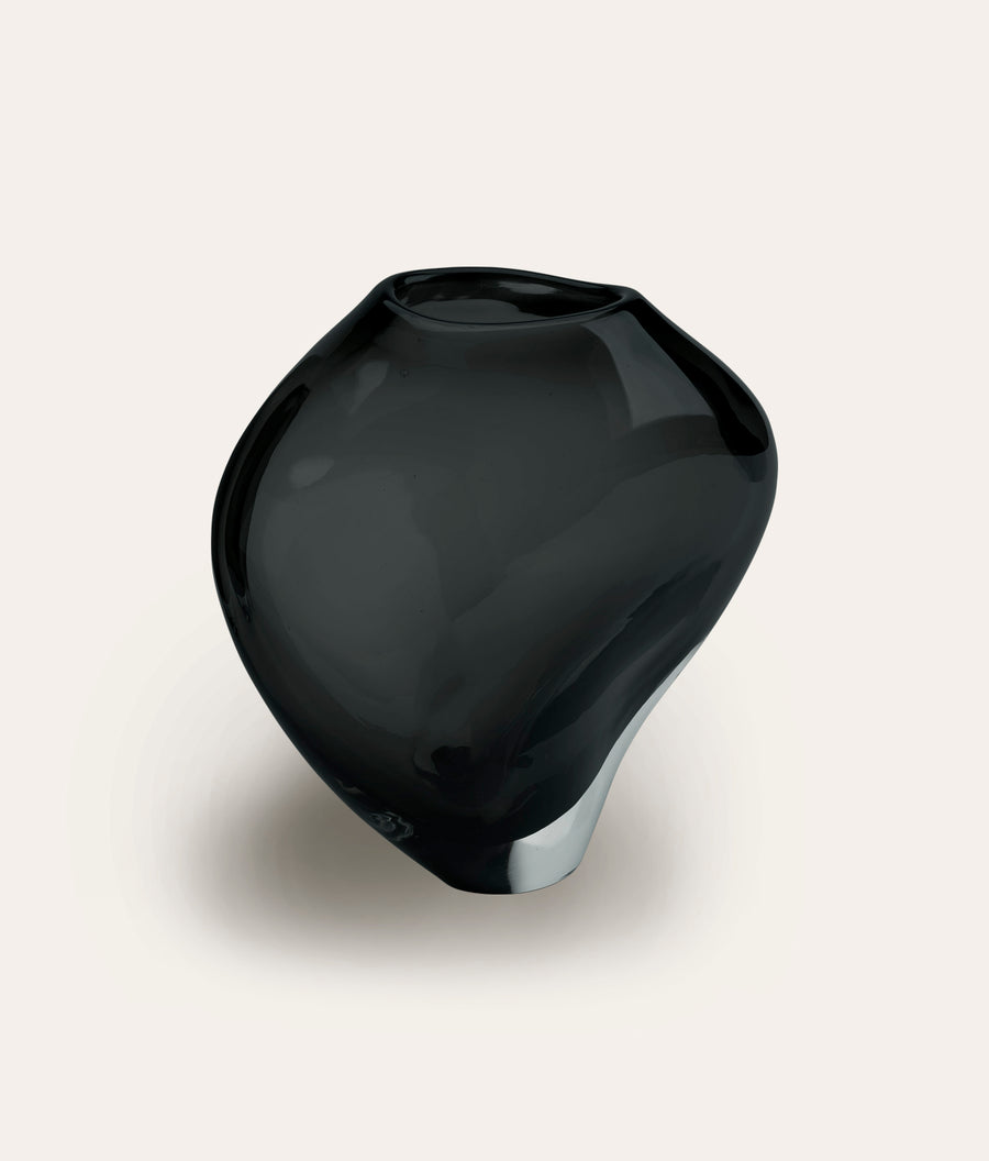 Phoenix Handblown Vase - Smoke