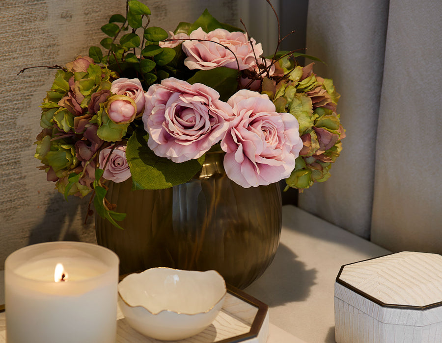 Pink Hydrangea & Rose Bouquet - Small