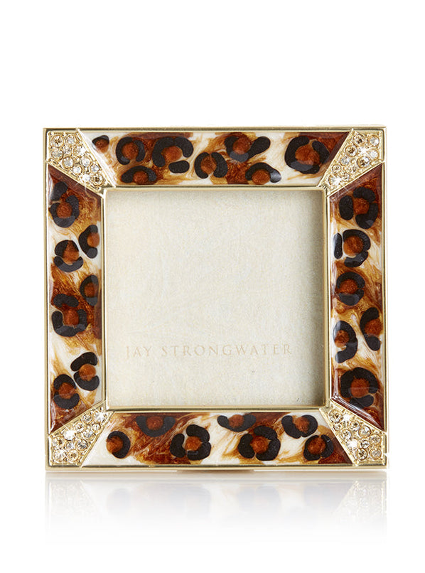Leland Pavé Corner 2" Frame - Amber Leopard
