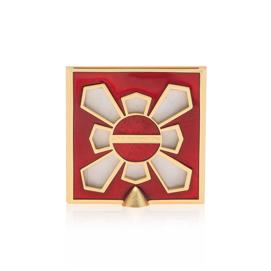 Leland Pavé Corner 2" Frame - Ruby