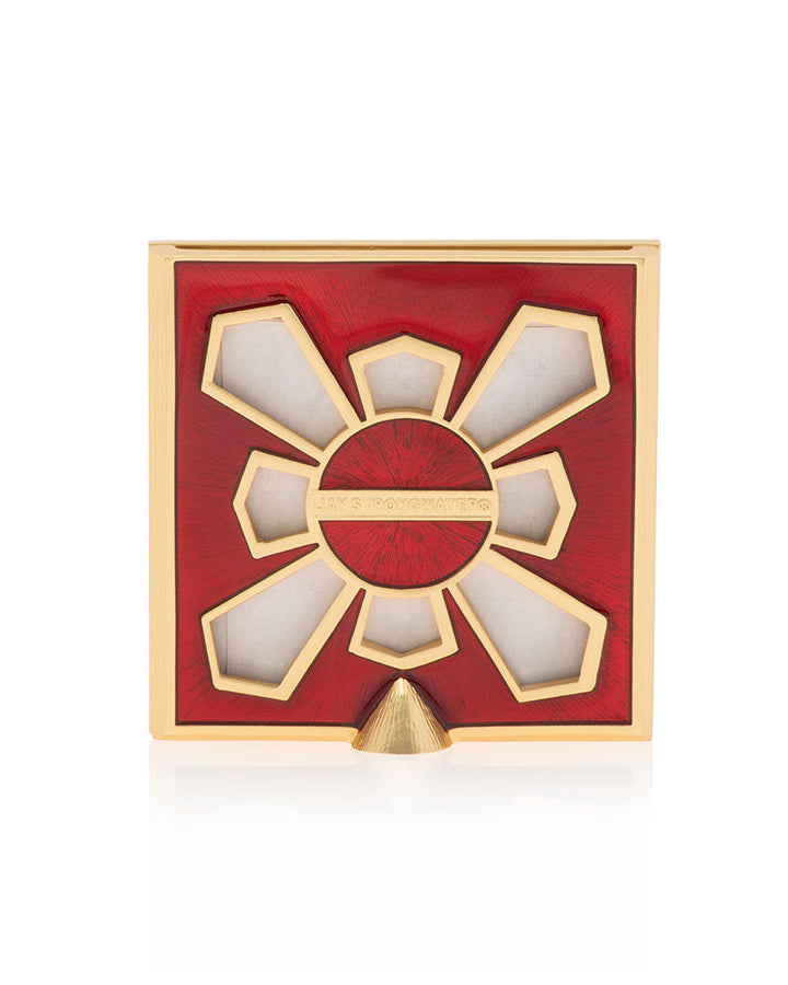 Leland Pavé Corner 2" Frame - Ruby