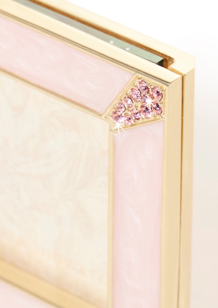 Leland Pavé Corner 2" Frame - Baby Pink