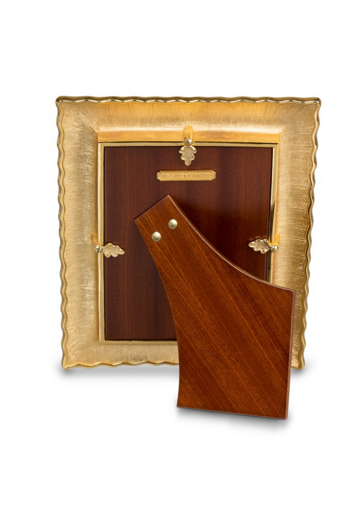 Katerina Ruffle Edge Floral 5" x 7" Frame - Gold