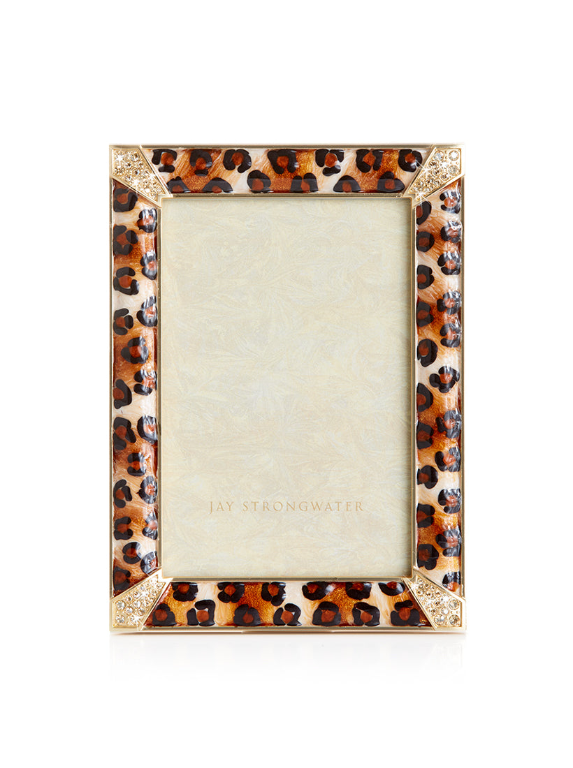 Leonard Pavé Corner 4" x 6" Frame - Amber