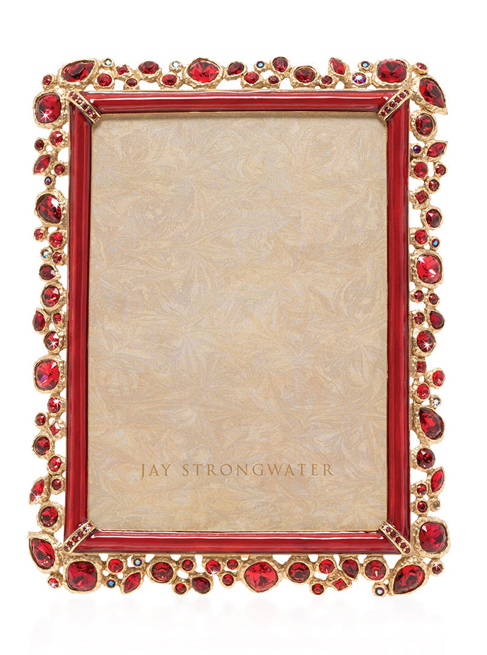 Leslie Bejeweled 5" x 7" Frame - Ruby