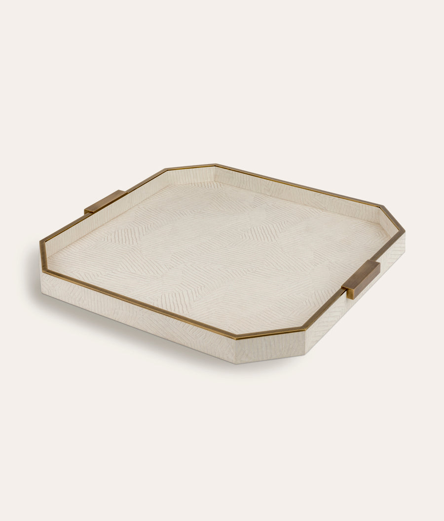 Elemental Square Tray - Ivory