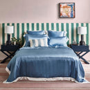 Summerhill Blue Silk Fitted Sheet