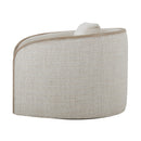Toulon Chalk Tweed Swivel Chair