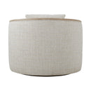 Toulon Chalk Tweed Swivel Chair