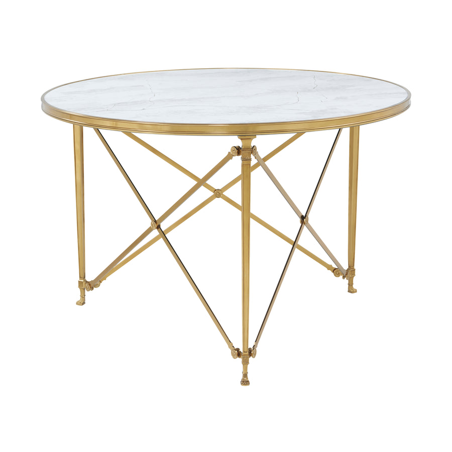 Spencer London Round Brass Center Table II