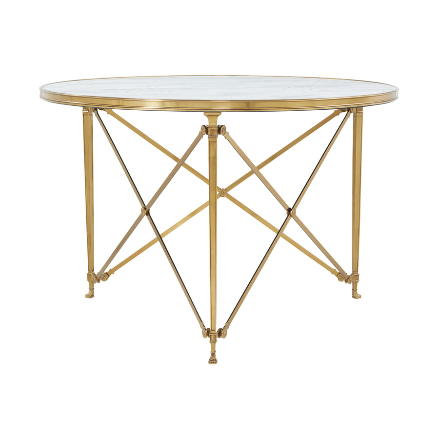 Spencer London Round Brass Center Table II