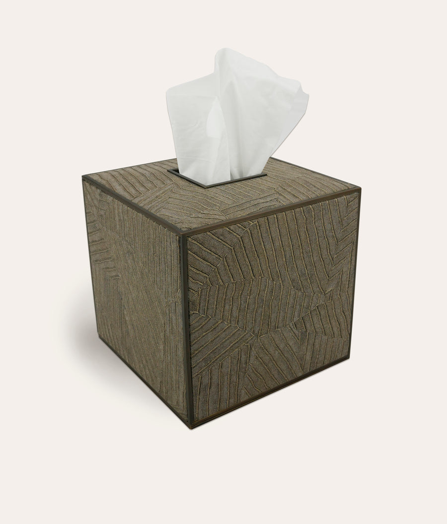Elemental Tissue Box Square - Bronze