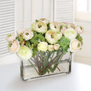 Ranunculus and Rose Mix 14 "