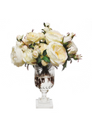 Mix Rose in Leaf Cut Vase