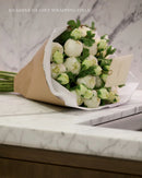 White Dianthus Spray - Large