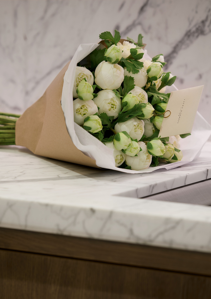 White Gladiolas Spray - Large