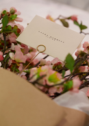 White Peach Blossom Spray - Large