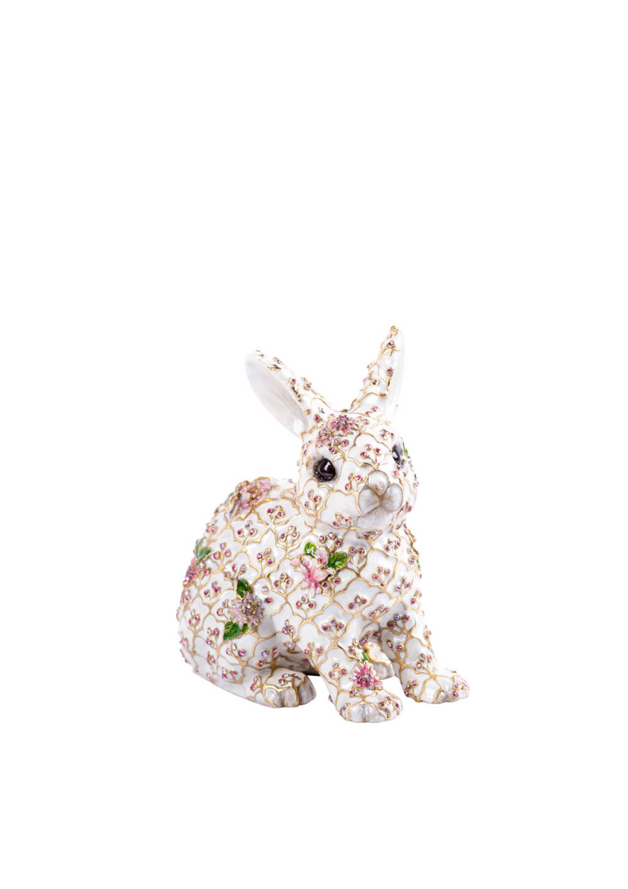 Jing Floral Rabbit Figurine