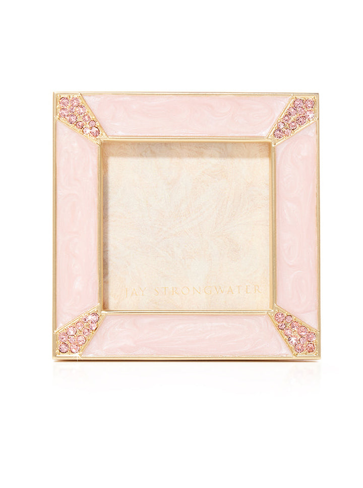 Leland Pavé Corner 2" Frame - Baby Pink