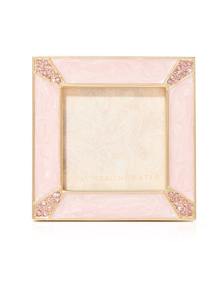 Leland Pavé Corner 2" Frame - Baby Pink