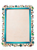 Leslie Bejeweled 5" x 7" Frame - Peacock