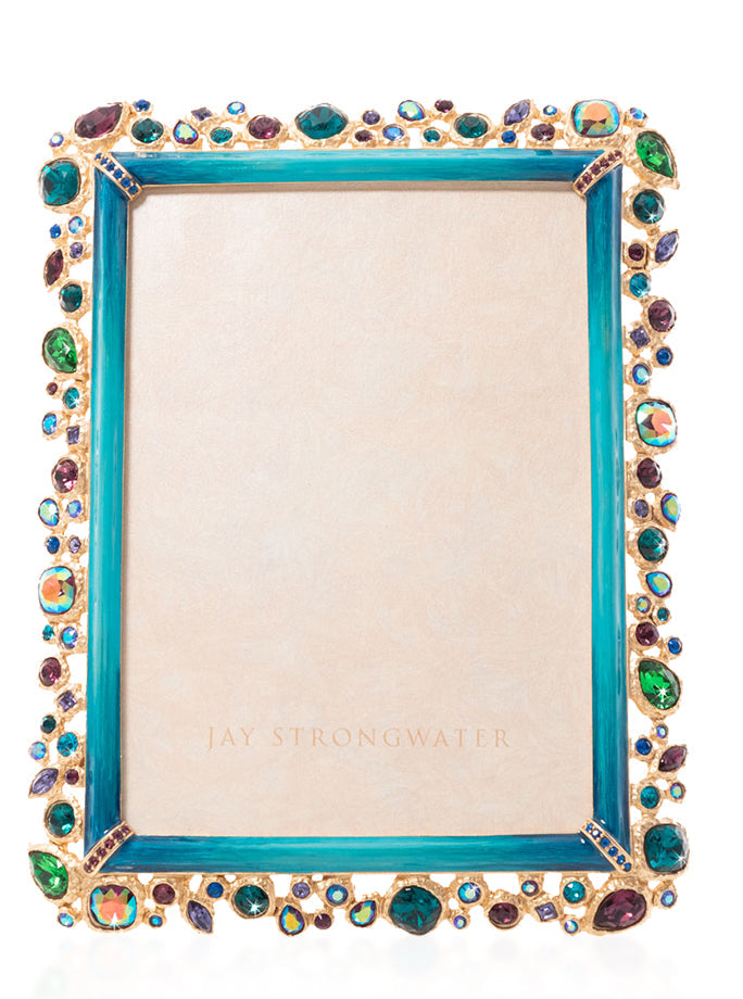 Leslie Bejeweled 5" x 7" Frame - Peacock