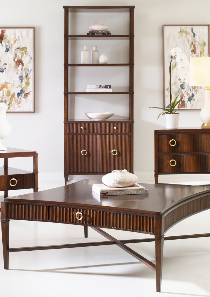 Reeded Cocktail Table