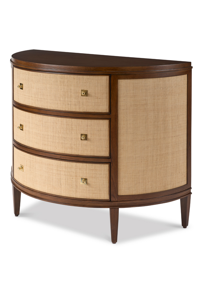 Orion Demilune Chest - Raffia