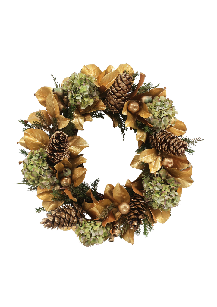 Deluxe Magnolia Leaf/Hydrangea Wreath