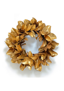 Magnolia 14K Gold Leaf Wreath