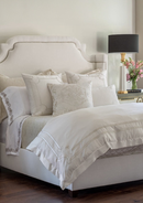 Vendome King Duvet Cover Ivory S&S / Ivory Velve