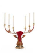 Christmas Ball Deer Head Candelabra