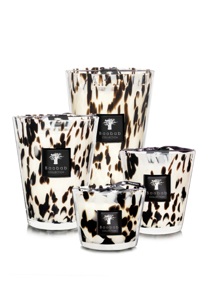 Scented Candle Pearls Black